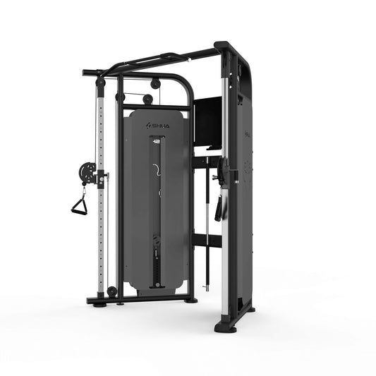 Aparat fitness Dual Pulley SHUA multifunctional cu scripete 100 kg