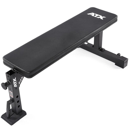 Banca dreapta ATX® flat bench, negru, 400 kg, seria 600