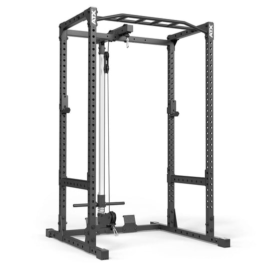 ATX® Power Rack PRX-510 cu stație pentru tracțiuni la scripete cu încărcare pe discuri – înălțime 198 cm