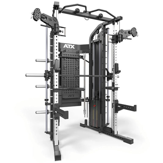 Statie ATX® MONSTER 2.0 multifunctionala - completa cu stiva de greutate 2 x 100 kg, negru