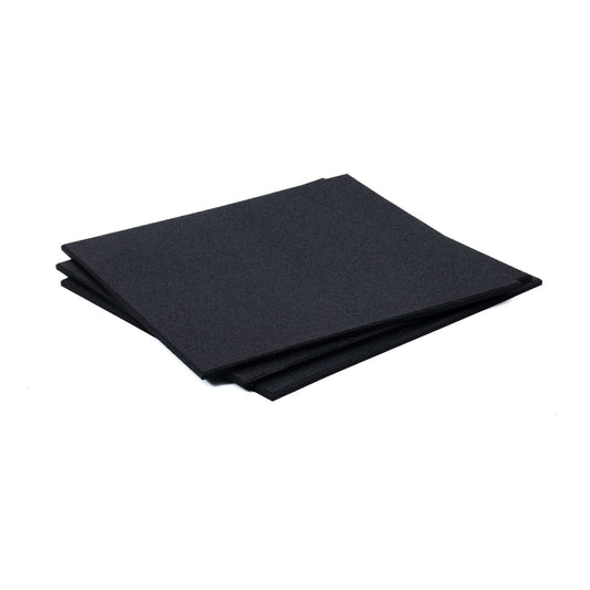 Pardoseala fitness de cauciuc, 20 mm grosime, patrat cu margine tesita, negru, 1000 kg/ m3, 1000 x 1000 mm