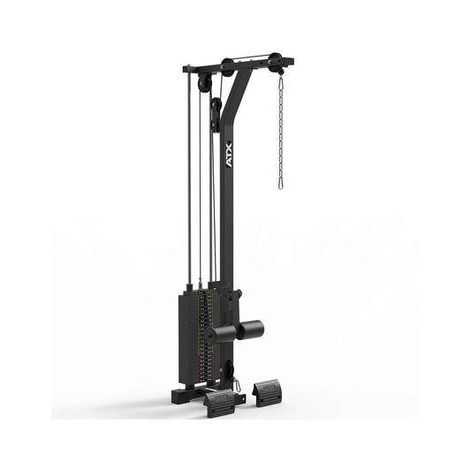 Aparat fitness ATX® pentru tractiuni la helcometru, compatibil cu statiile Power Rack, seria 600, cu stiva de greutati de 115 kg
