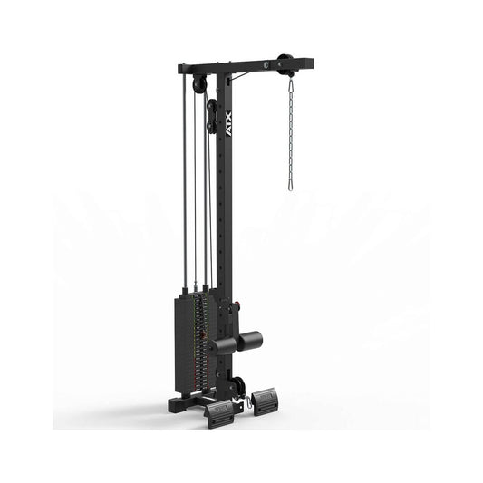 Aparat fitness ATX® pentru tractiuni la helcometru, compatibil cu statiile Power Rack, seria 700, cu stiva de greutati de 125 kg