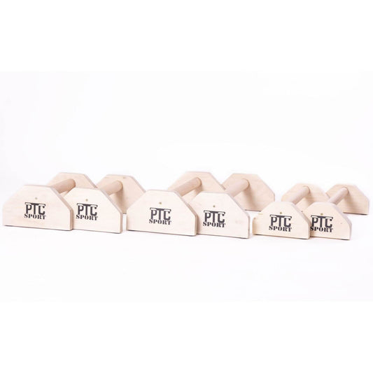 Manere pentru flotari, antrenament functional lemn