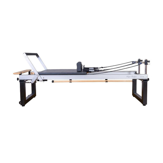 Aparat Reformer Pilates A8 Pro Rehab, reabilitare, cu picioare talie inalta 64 cm, Align Pilates
