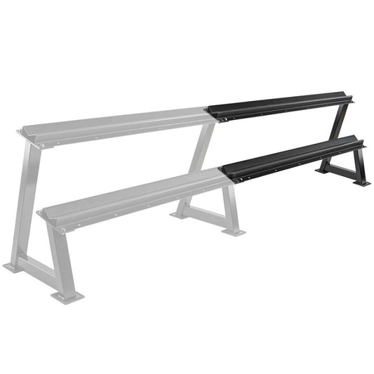 Extensie suport pentru gantere, 144 cm, pentru 6 perechi, negru