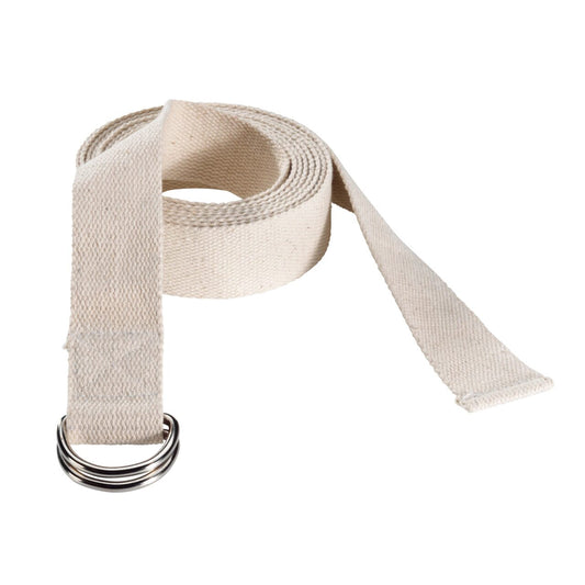 Curea Trendy Yoga Belt Natur premium 300 cm, 100% bumbac