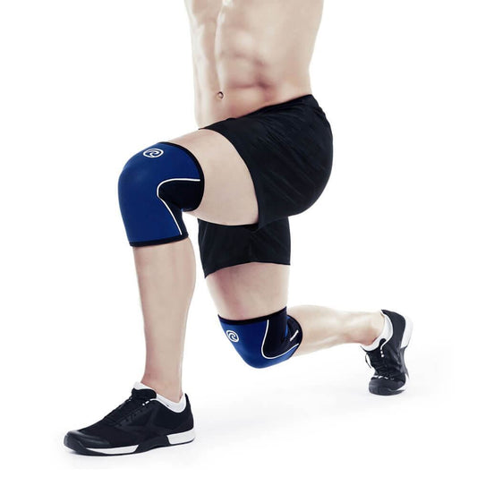 Genunchiera Rehband RX, stabilizare geununchi, 5 mm, XS - XL, Albastru-Negru