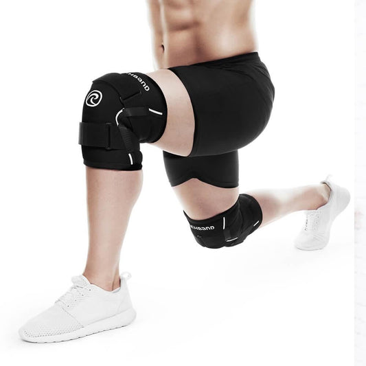 Genunchiera compresie Rehband Support X-RX, 7 mm, S - XXL, negru