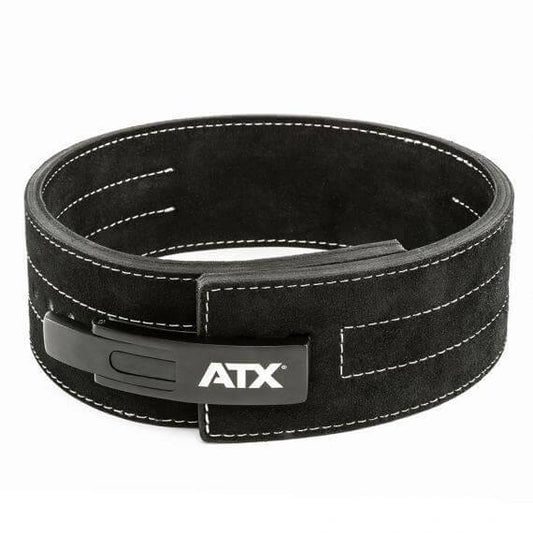 Centură de powerlifting ATX® Power Belt Clip – piele velur, cataramă lever