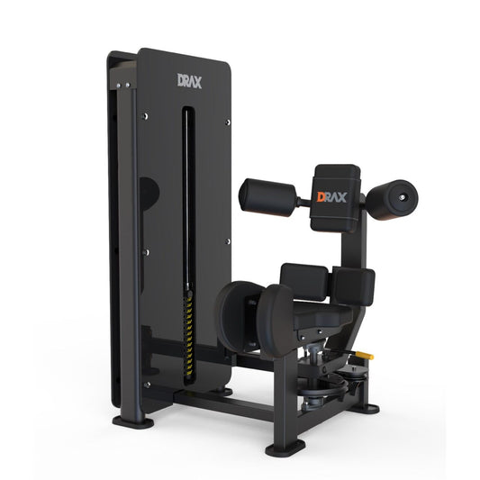 Aparat Fitness Drax Rotary Torso pentru abdomen cu stiva de greutate 100 kg
