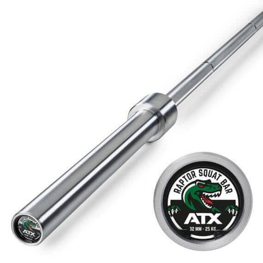 Bara olimpica ATX ® Raptor Squat Bar Xtreme, haltera, 240 cm, 25 kg, Ø prindere 32 mm