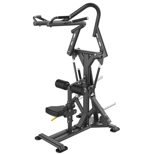 Aparat Fitness Drax Rotary Pulldown pentru spate, helcometru, cu incarcare pe discuri