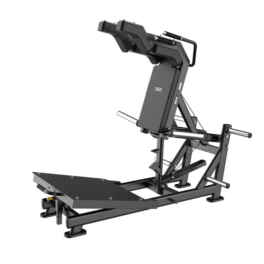 Aparat Fitness Drax V-squat pentru genuflexiuni, cu incarcare pe discuri