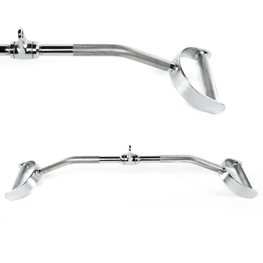 Bară pentru lat pulldown paralelă curbată – 85 cm lățime de prindere