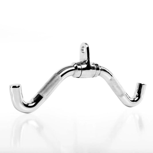 Mâner pentru triceps / biceps – cromat – din oțel masiv