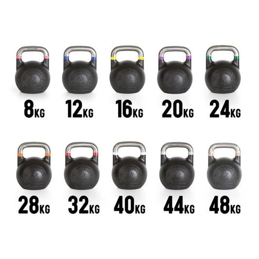 Kettlebell de Competiție – Original Russian – cu cod de culori internațional, 8 - 48 kg