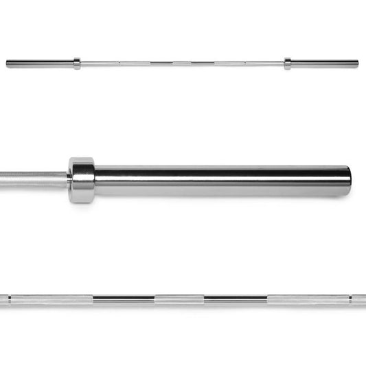 Bară olimpică profesională, cromată, 50 mm x 220 cm