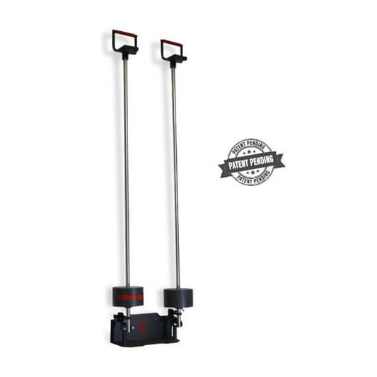 Dispozitiv de tip landmine pentru performanță sportivă și antrenament funcțional ce implică mișcări de tragere, împingere și rotație