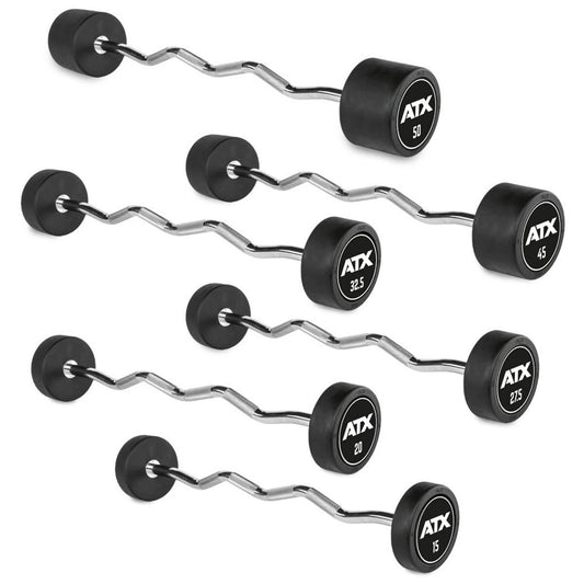 ATX ® Pro-style Ganteră compactă SZ, cauciucată 10 - 50 kg