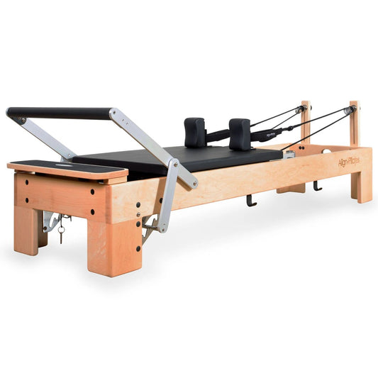 Aparat Reformer Align-Pilates M8-Pro din lemn de artar