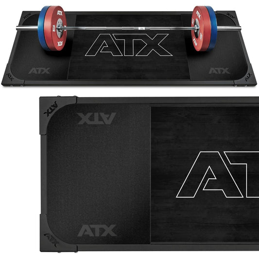 ATX® Deadlift/Weightlifting – Platforma 250 x 88 cm – Cauciuc plin – ATX Black