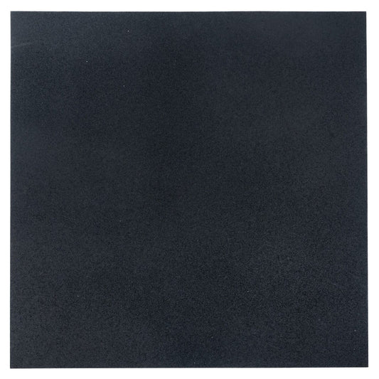 Pardoseala fitness de cauciuc, 20 mm grosime, patrat, negru, 1000 kg/ m3, 1000 x 1000 mm
