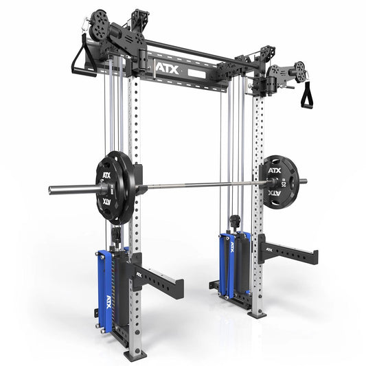 ATX® Half Rack – Stație de tracțiuni cu 2 x 90 kg greutăți – Montare pe perete