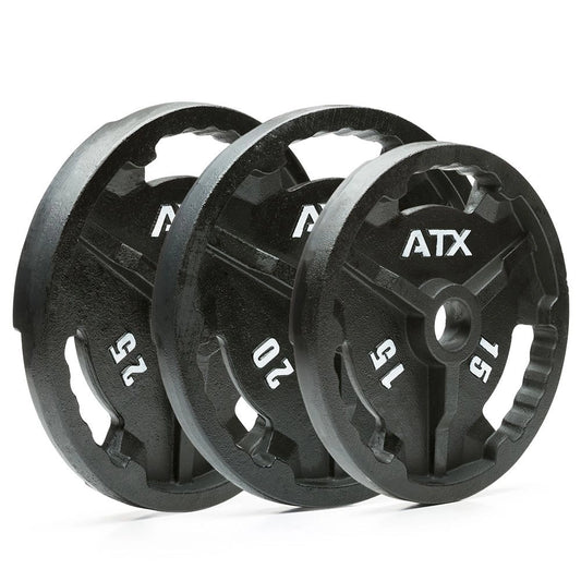 Discuri de greutăți ATX® 3-Grip – Fontă – 50 mm, 0.5 - 25 kg
