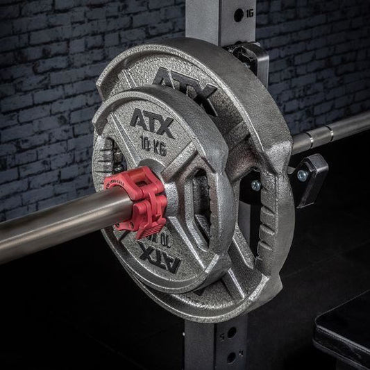 Disc olimpic din fonta cu dubla prindere ATX®, Ø 50 mm, 1.25 - 25 kg, gri