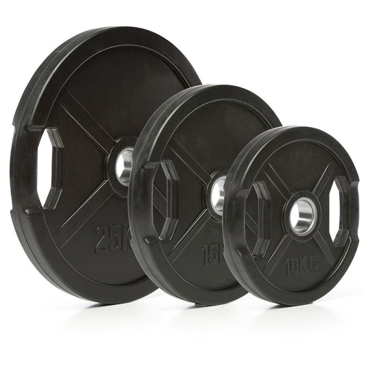 IFS Disc olimpic din fontă, cauciucat, Ø 50 mm, negru 0,5 - 40 kg