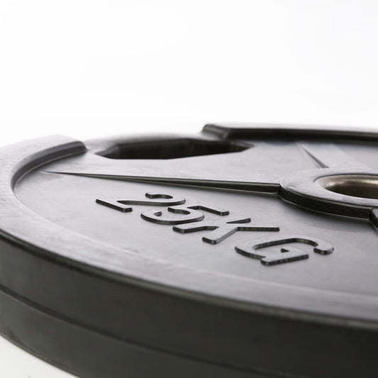 IFS Disc olimpic din fontă, cauciucat, Ø 50 mm, negru 0,5 - 40 kg