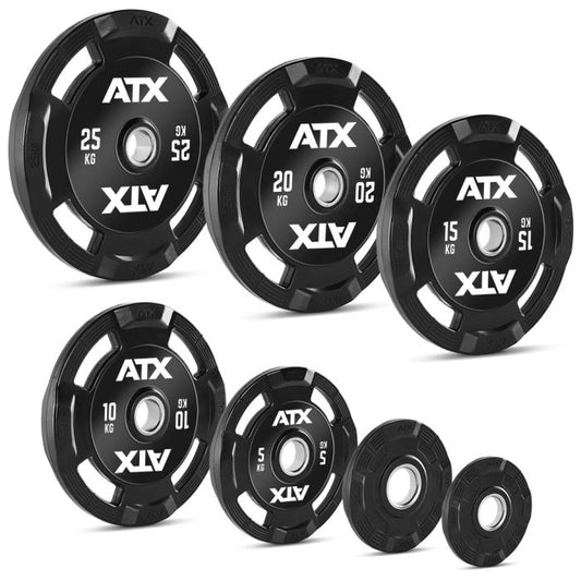 Disc de greutate ATX® multigrip, Barbell Club Logo, 50 mm, 1.25 - 25 kg