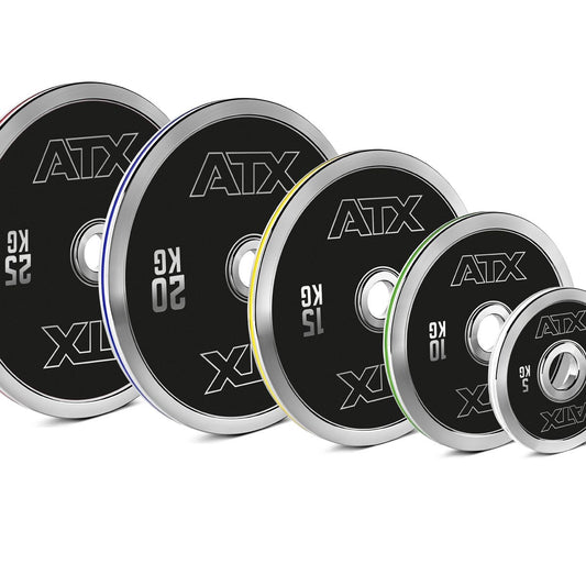 ATX® Disc olimpic din oțel calibrat – 50 mm diametru, cod culori, 5 - 25 kg