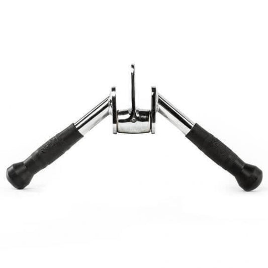 Maner triceps V pentru multifunctionale fitness, priza la 45°, capete de cauciuc