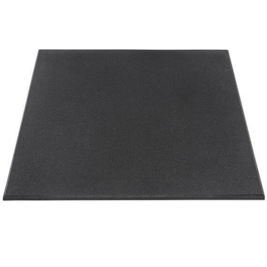 Pardoseala, placa de cauciuc patrata extra fin granulata Fitness Gymfloor® 1000 x 1000 x 15 mm, neagra
