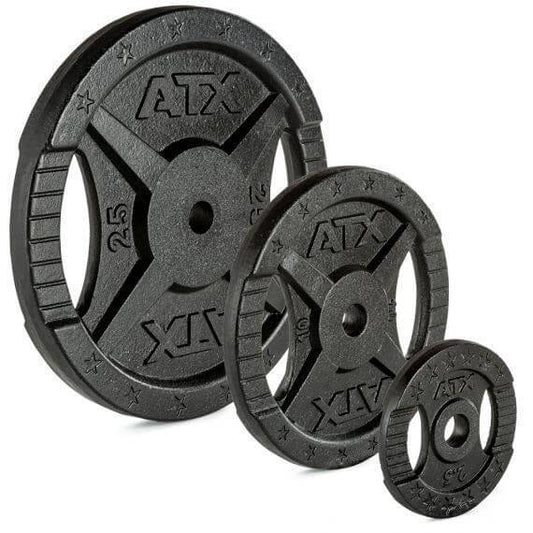 Disc din fontă cu dublă prindere ATX® 30 mm, de la 0.5 până la 25 kg