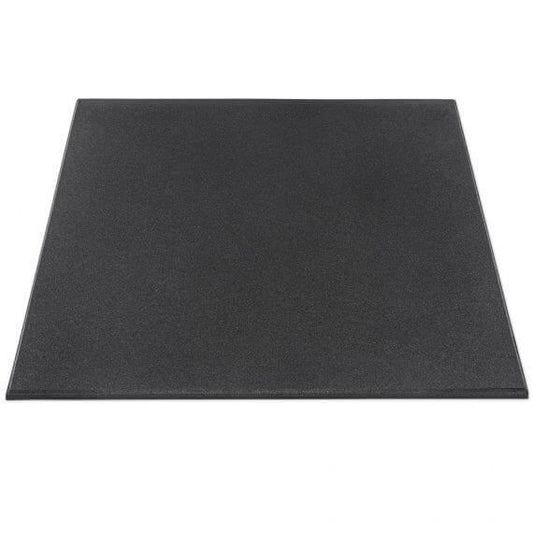 Pardoseala, placa de cauciuc patrata extra fin granulata Fitness Gymfloor® - ExtraSafe - 1000 x 1000 x 20 mm, neagra