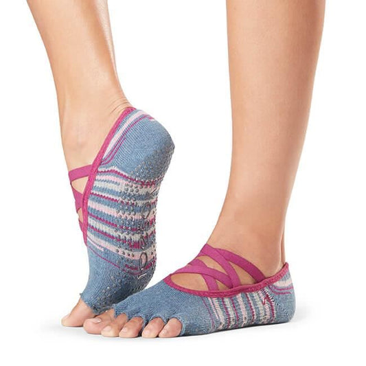Sosete yoga, pilates, gimnastica ToeSox Half Toe Elle - Gypsy