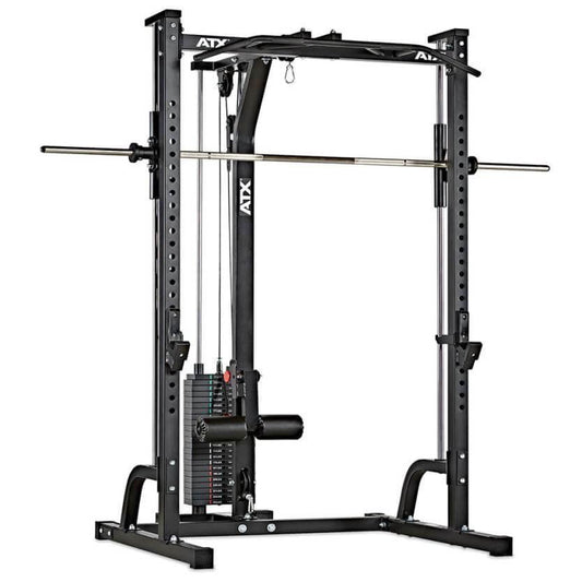 Stație fitness multifuncțională ATX® Multi-press, helcometru cu stivă de greutate 115 kg