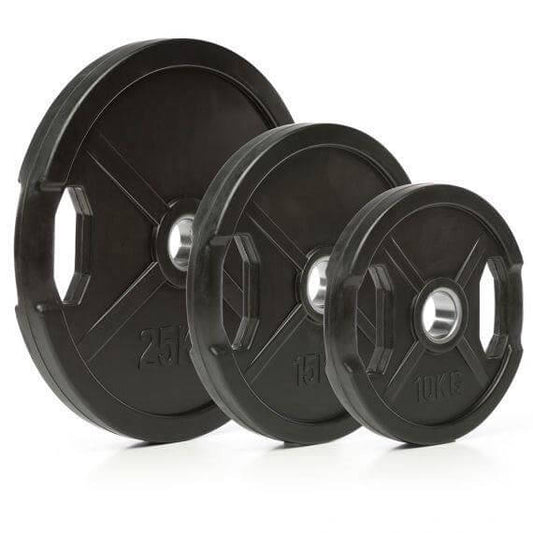 Disc olimpic IFS, fonta, cauciucat, placa de greutate Ø 50 mm, 0.5 - 40 kg, negru