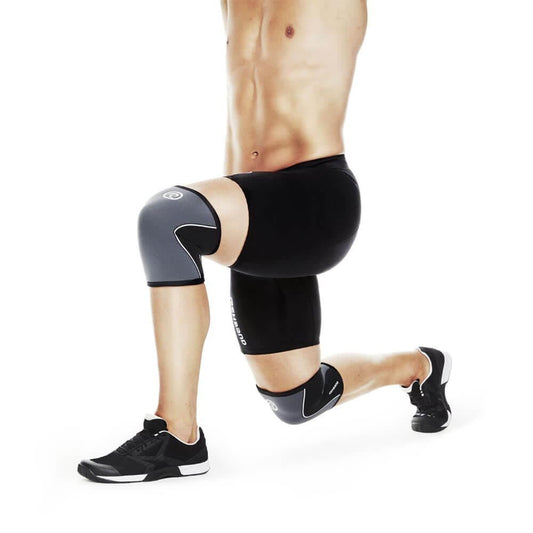 Genunchiera Rehband RX, stabilizare geununchi, 5 mm, XS - XL, Gri Otel