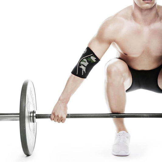 Cotiera Rehband RX, 5 mm, XS - XL, Negru/Camuflaj