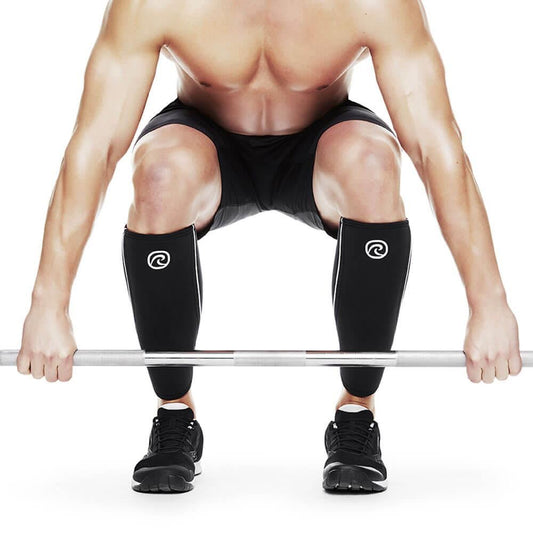 Gambiera Rehband RX Shin, 5 mm, XS - XL, Negru