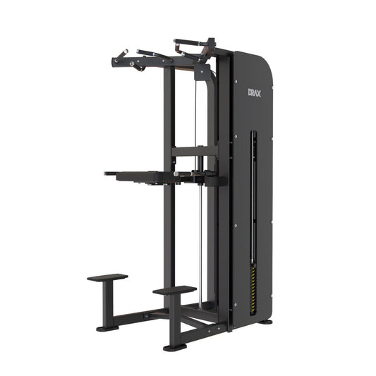 Aparat Multifunctional Drax Assist Chin/Dip pentru asistenta tractiuni si flotrai, stiva 75 kg
