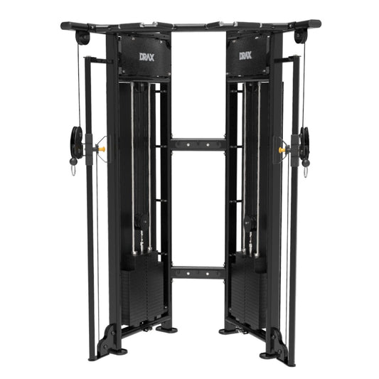 Aparat Multifunctional Drax Dual Pulley pe cablu cu stiva de greutate 2 x 140 kg