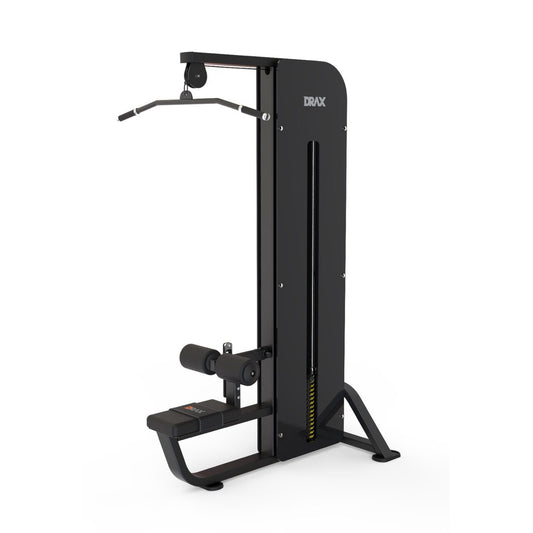 Aparat Fitness Drax Lat Pull Down, helcometru cu stiva de greutate 100 kg