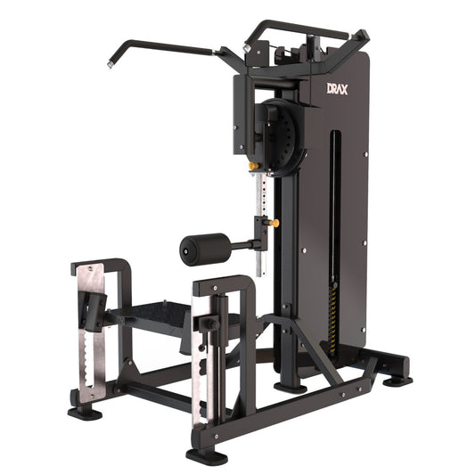 Aparat Fitness Drax Rotary Hip & Glute pentru fesieri si coapse cu stiva de greutate de 100 kg