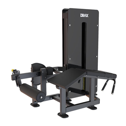 Aparat Fitness Drax Lying Leg Curl pentru bicepsul femural cu stiva de greutate 100 kg