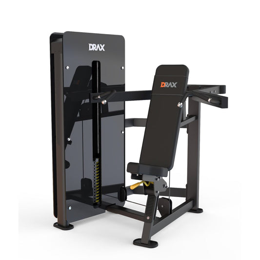 Aparat fitness Drax Shoulder Press pentru prese, umeri cu stiva de greutate 100 kg
